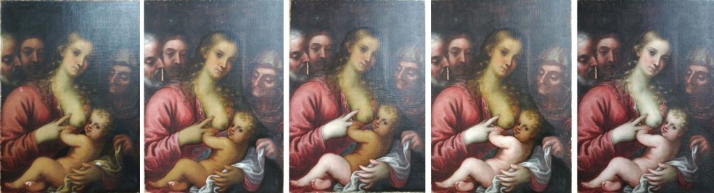Restauración de un óleo sobre lienzo del siglo XVII