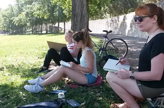 Cursos de dibujo y pintura Dibujo al aire libre