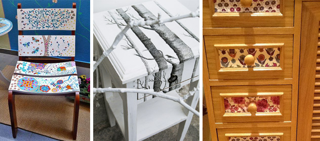 Curso de customización del mueble y pintura decorativa