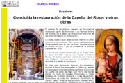 Concluída la restauración de la Capella del Roser y otras obras