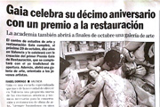 Gaia celebra su décimo aniversario con un premio a la restauración