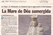 Las Provincias. La Mare de Déu sumergida