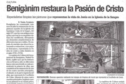 Levante: Beniganim Restaración de las pinturas mureles, Iglesia del Cristo