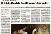 Las Provincias - El Juicio Final de Benlliure recobra su luz.