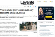 Levante - Viveros luce puertas renovadas y recupera seis esculturas