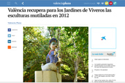 valenciaplaza.com - València recupera para los Jardines de Viveros las esculturas mutiladas en 2012